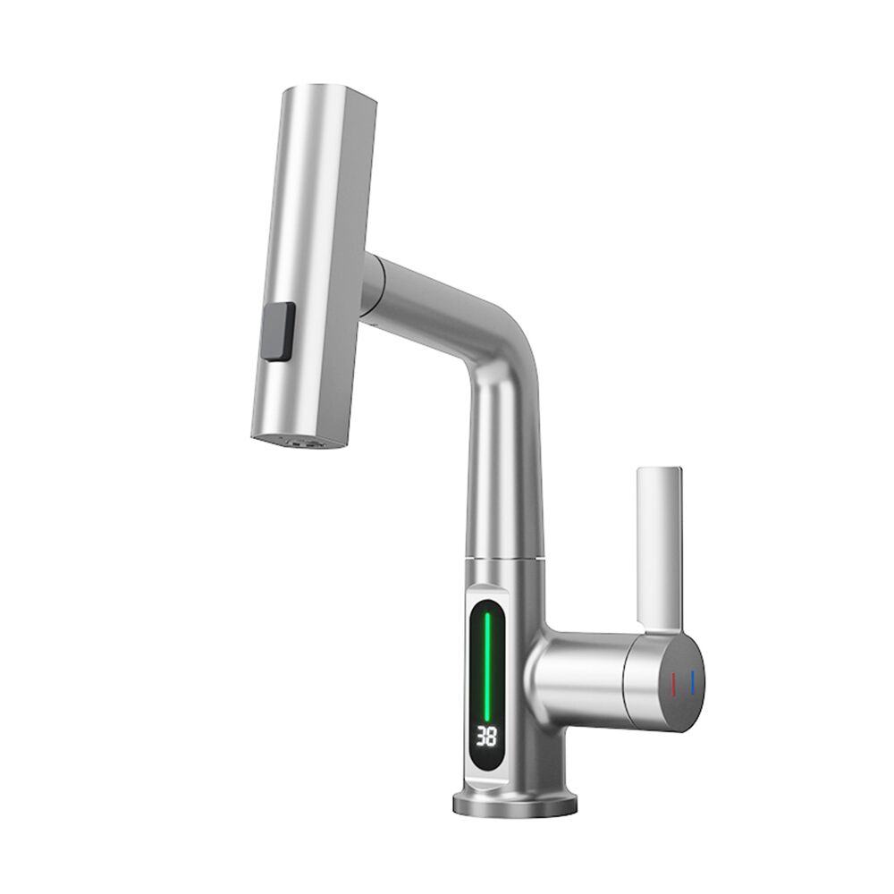 Modern Rain Water Outlet Bathroom Tap Deck Mounted Pullout Basin Tap Brushed Nickel Adjustable Washroom Tap Mixer Modern Rain Water Outlet Bathroom Tap Deck Modern Rain Water Outlet Bathroom Tap Deck Mounted Pullout Basin Tap Brushed Nickel Adjustable Washroom Tap Mixer