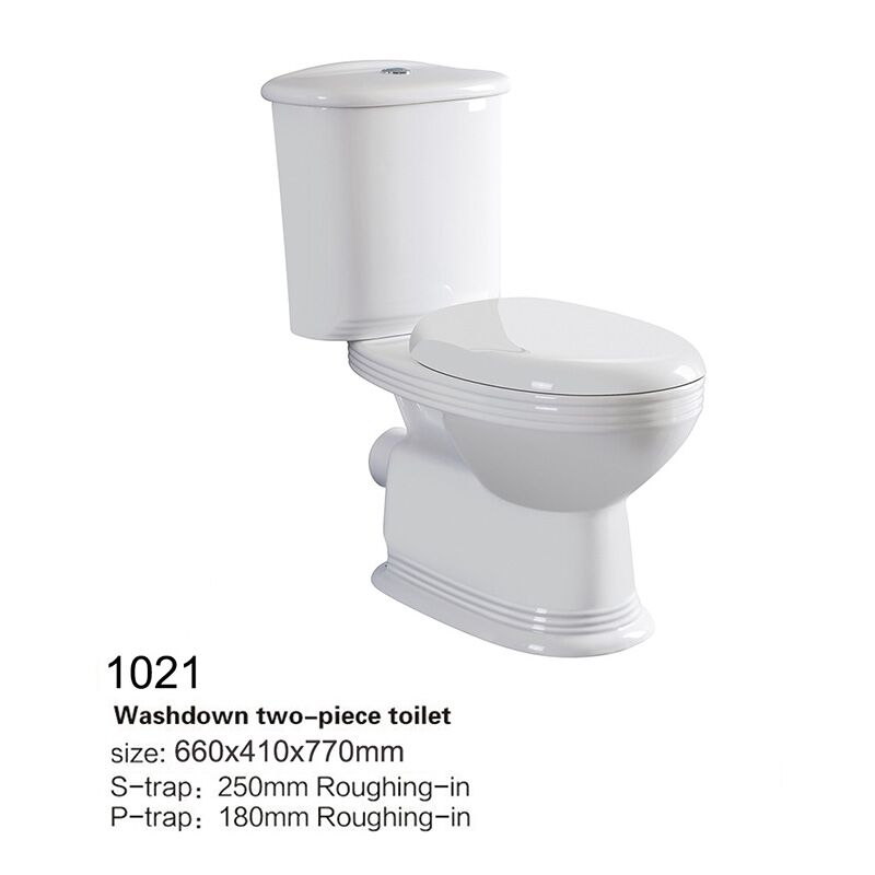Toilet Professional Manufacture Low Flow Modern Bathroom Toilet Dual Flush Silent 2 Piece Toilets For Bathroom New Model Dual Flush Washdown 2 Piece Toilet P Trap 180mm WC Water Close Coupled Toilet 02 1021 Toilet Professional Manufacture Low Flow Modern Bathroom Toilet Dual Flush Silent 2 Piece Toilets For Bathroom - Image 3