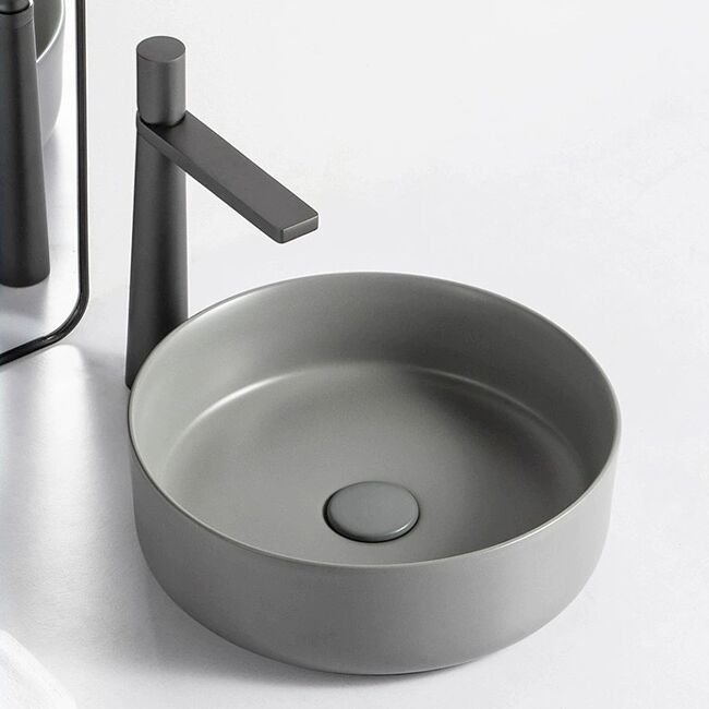 OEM CE CUPC Sanitary Ware Lavabo Ceramic Hand Wash Basin Modern Matt Grey Colorful Cement Hot Sale for Bathroom Vessel Sink OEM CE CUPC Sanitary Ware Lavabo OEM CE CUPC Sanitary Ware Lavabo Ceramic Hand Wash Basin Modern Matt Grey Colorful Cement Hot Sale for Bathroom Vessel Sink