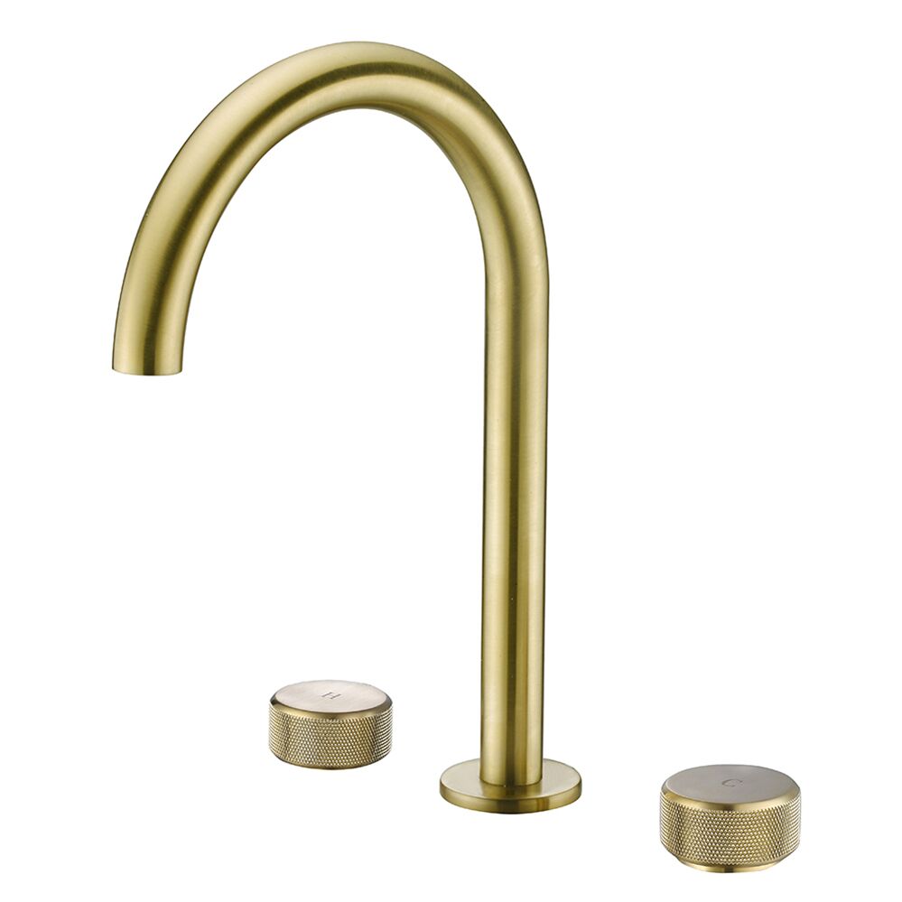 Round Handle Brushed Gold 3 Hole Antique Brass Bathroom Basin Mixer Table Faucet for Basin Tap Round Handle Brushed Gold 3 Hole Antique Round Handle Brushed Gold 3 Hole Antique Brass Bathroom Basin Mixer Table Faucet for Basin Tap