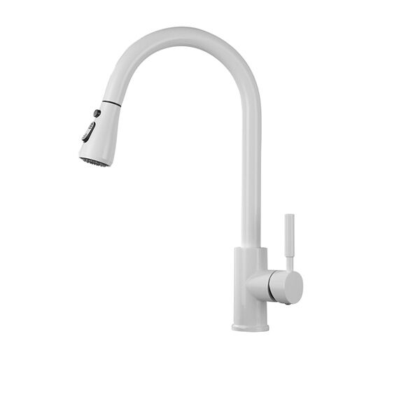 New Design Hot Sale High Quality White Kitchen Faucet Single Handle Copper Kitchen Faucet Sink Faucet with Pull Out Sprayer Single Handle Copper Kitchen Faucet Sink Faucet with Pull Out Sprayer New Design Hot Sale High Quality White Kitchen Faucet Single Handle Copper Kitchen Faucet Sink Faucet with Pull Out Sprayer