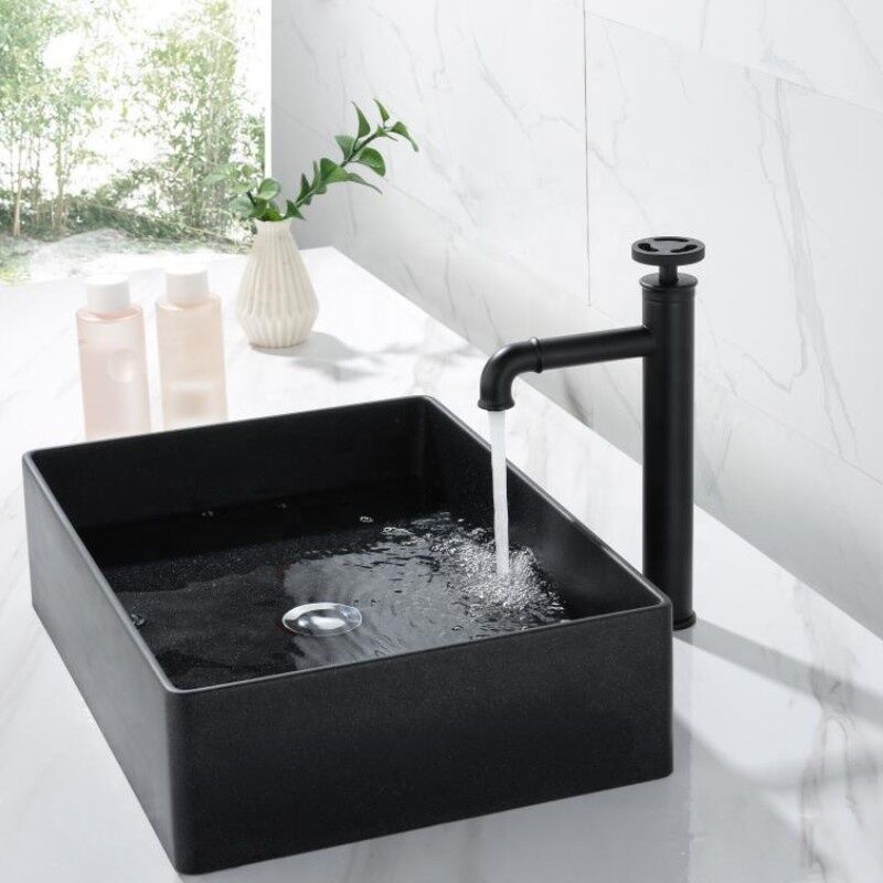 Single Hole Wash Basin Tall Faucet Matte Black Industrial Brass Cold Hot Sink Water Tap Mixer Bathroom Basin Faucet Single Hole Wash Basin Tall Faucet Matte Single Hole Wash Basin Tall Faucet Matte Black Industrial Brass Cold Hot Sink Water Tap Mixer Bathroom Basin Faucet