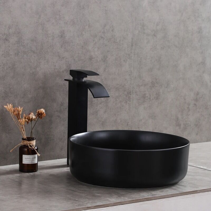 Small Size Ceramic Round White Color Art Wash Basin Sink Hand Washing Waschbecken for Hotel Washrooms Ceramic Basin Bath Sink