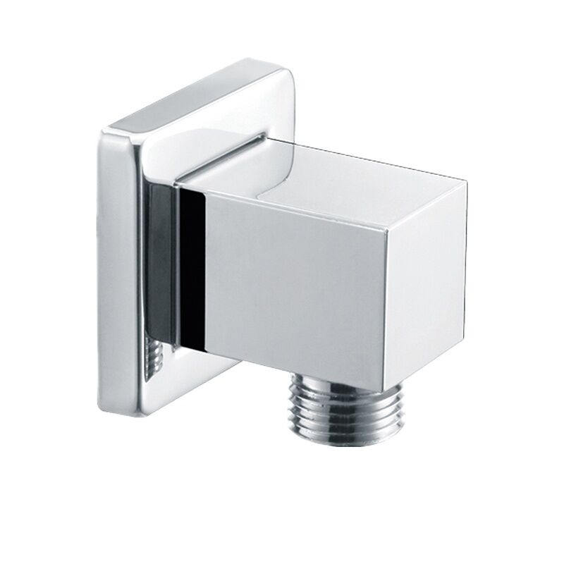 Square Design Wall Mounted Shower Hose Connector Brass Chrome Shower Water Outlet Elbow Square Design Wall Mounted Shower Hose Square Design Wall Mounted Shower Hose Connector Brass Chrome Shower Water Outlet Elbow