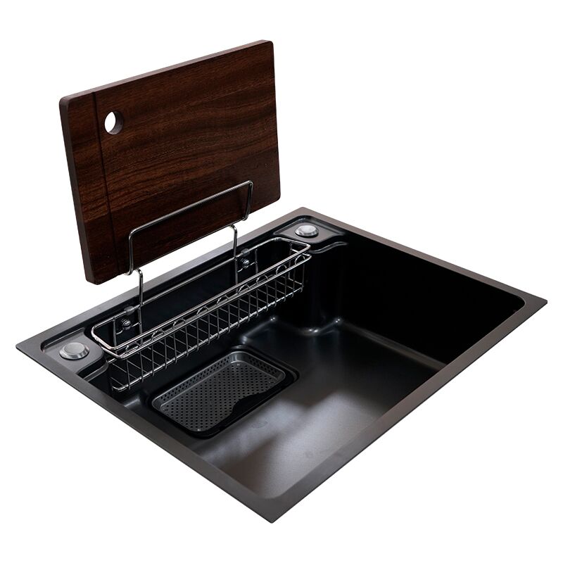 Stylish Modern Stainless Steel Kitchen Sink High Quality Single Bowl with Two Holes Durable Anti-Scratch Decor Stylish Modern Stainless Steel Kitchen Sink High Stylish Modern Stainless Steel Kitchen Sink High Quality Single Bowl with Two Holes Durable Anti-Scratch Decor