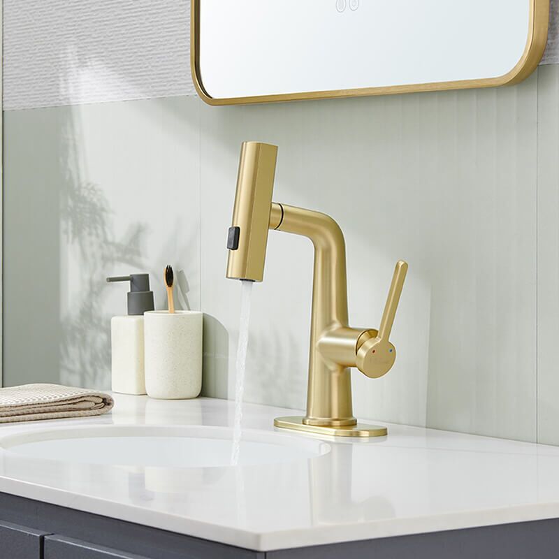 Waterfall Rainfall Bathroom Faucet with Pull Down Sprayer Bathroom Sink Faucet with 360° Rotaty Waterfall Basin Mixer Tap Waterfall Rainfall Bathroom Faucets G 2 Waterfall Rainfall Bathroom Faucet with Pull Down Sprayer Bathroom Sink Faucet with 360° Rotaty Waterfall Basin Mixer Tap - Image 13