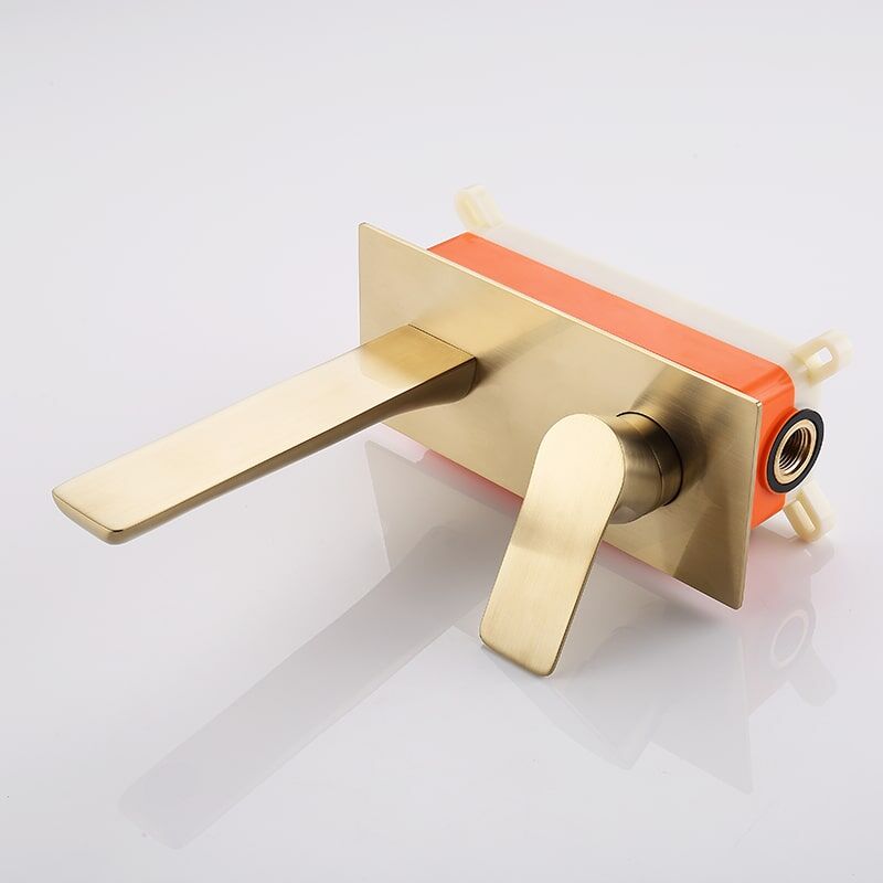 Wholesale Luxury Brass Wall Mounted Basin Tap Brushed Gold Concealed Basin Mixer Faucets Wholesale Luxury Brass Wall Mounted Basin Tap Brushed Gold Concealed Basin Mixer Faucet 1 12 Wholesale Luxury Brass Wall Mounted Basin Tap Brushed Gold Concealed Basin Mixer Faucets - Image 7