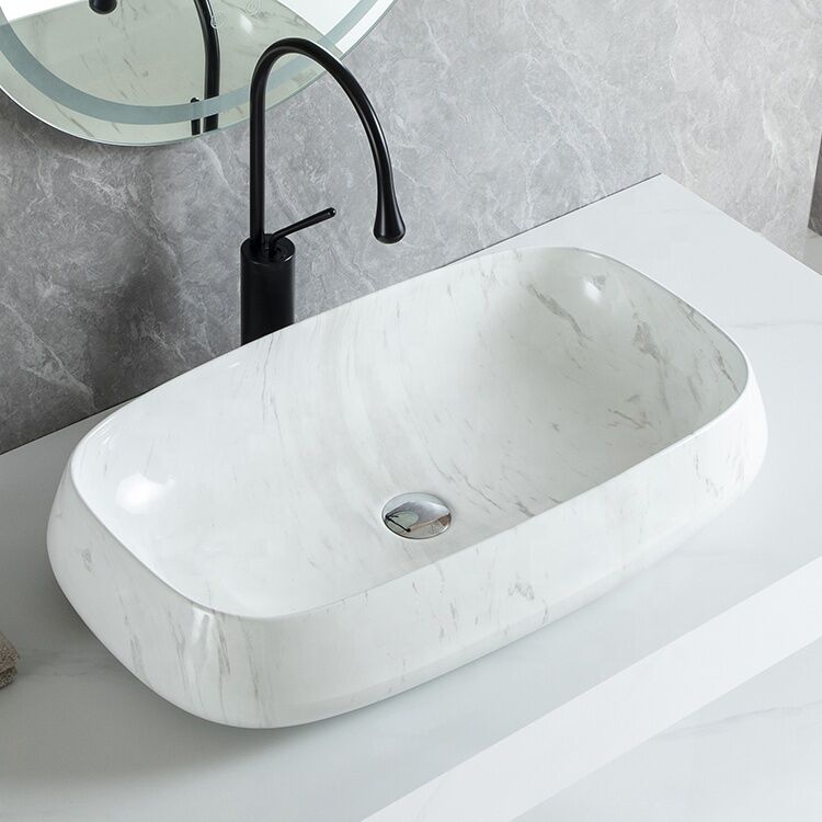 Wholesale Price Modern Design Ceramic Rectangular Oval Long Shape Water Transfer Hand Wash Basin Bathroom Sinks Wholesale Price Modern Design Ceramic Rectangular Wholesale Price Modern Design Ceramic Rectangular Oval Long Shape Water Transfer Hand Wash Basin Bathroom Sinks