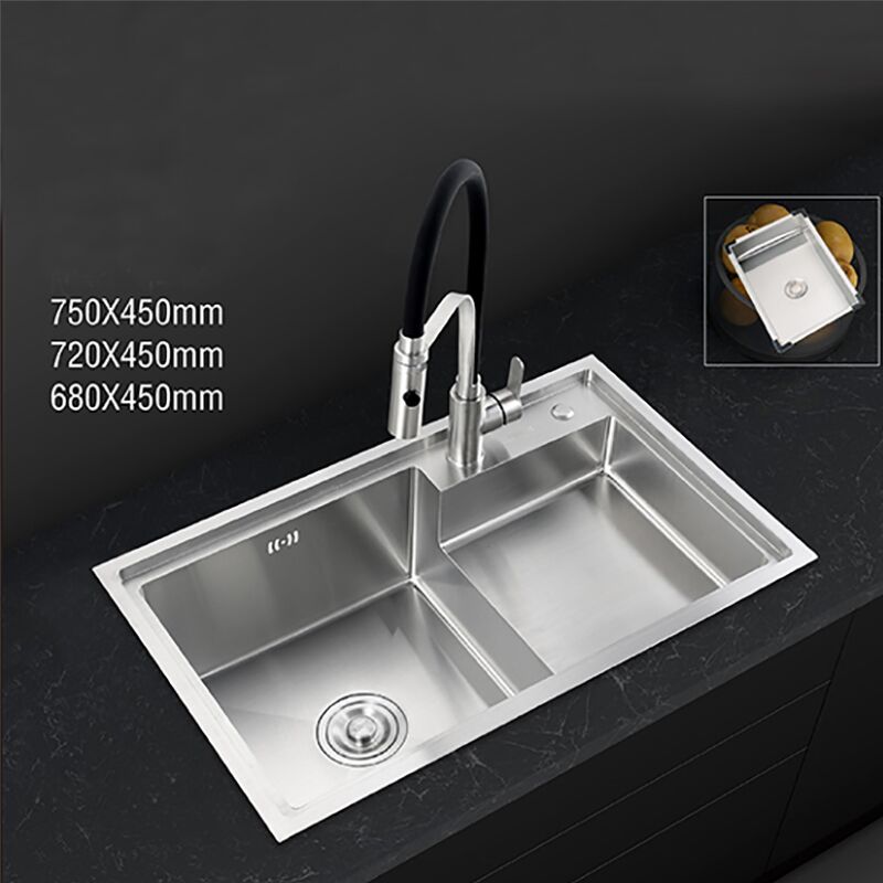 Wholesale Commercial New Design Stainless Steel Double Bowl Small Kitchen Sink commercial new design stainless steel double bowl small kitchen sink 1 Wholesale Commercial New Design Stainless Steel Double Bowl Small Kitchen Sink