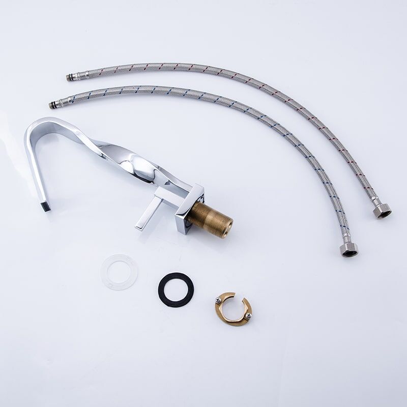 New Design Bathroom Sink Faucet Brass Distorted Waterfall Basin Faucet designer bathroom brass sink faucet modern faucet distorted waterfall basin bathroom faucet 2001V 11 New Design Bathroom Sink Faucet Brass Distorted Waterfall Basin Faucet - Image 13