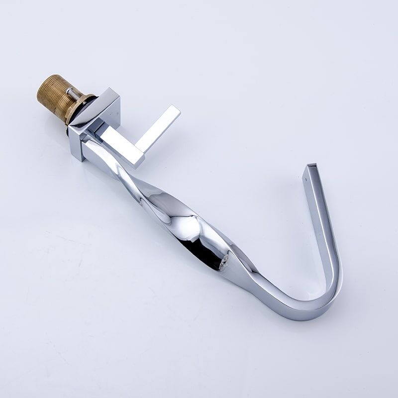 New Design Bathroom Sink Faucet Brass Distorted Waterfall Basin Faucet designer bathroom brass sink faucet modern faucet distorted waterfall basin bathroom faucet 2001V 9 New Design Bathroom Sink Faucet Brass Distorted Waterfall Basin Faucet - Image 12