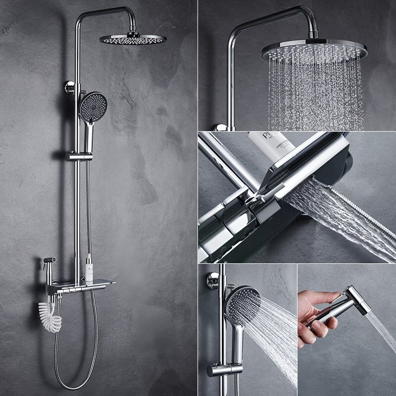 Brand new luxury bathroom chrome-plated brass shower set shower set 6088 shower 6088恒温铬色 0 min Brand new luxury bathroom chrome-plated brass shower set shower set 6088