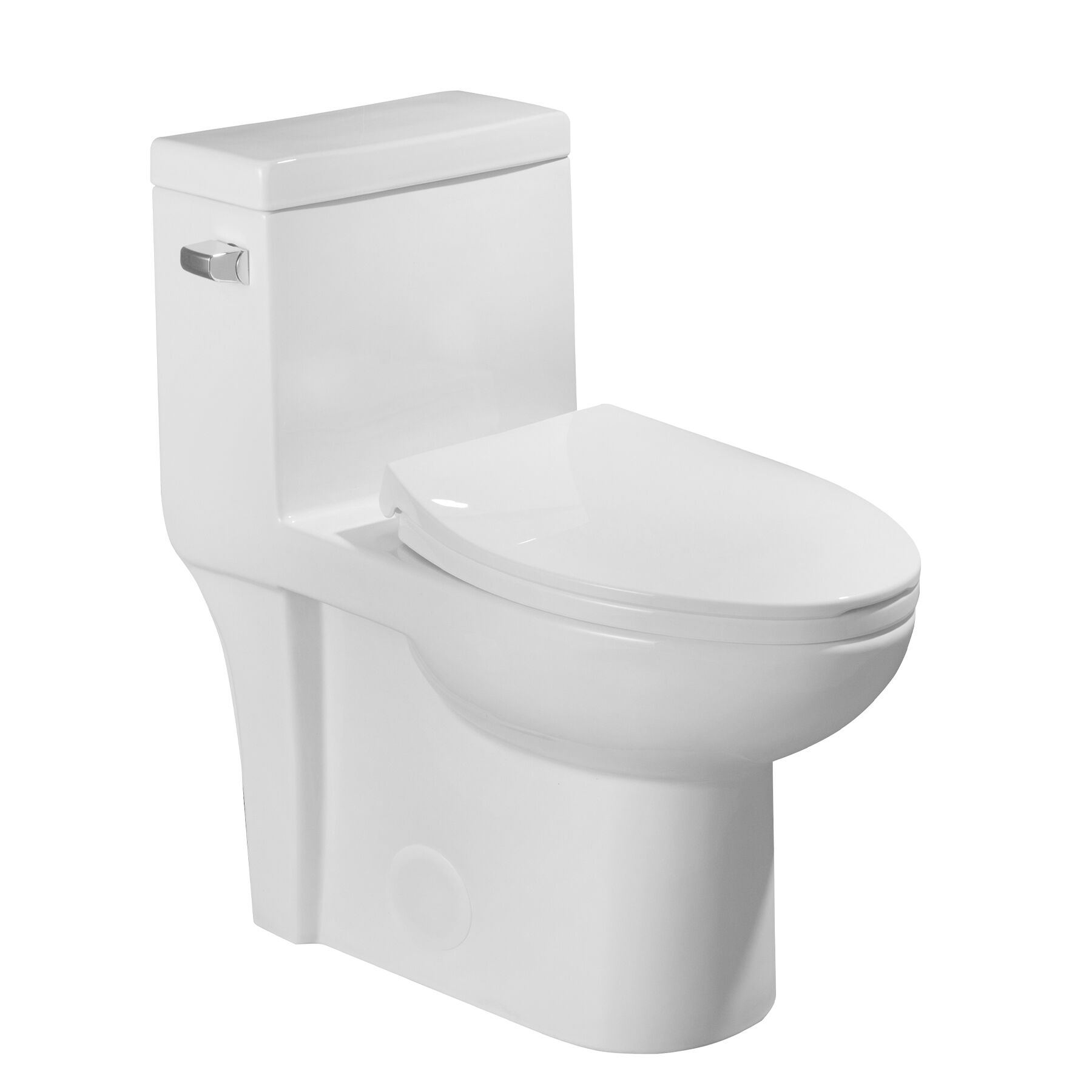 Siège de salle de bain au design élégant et vintage - Toilette en céramique monobloc