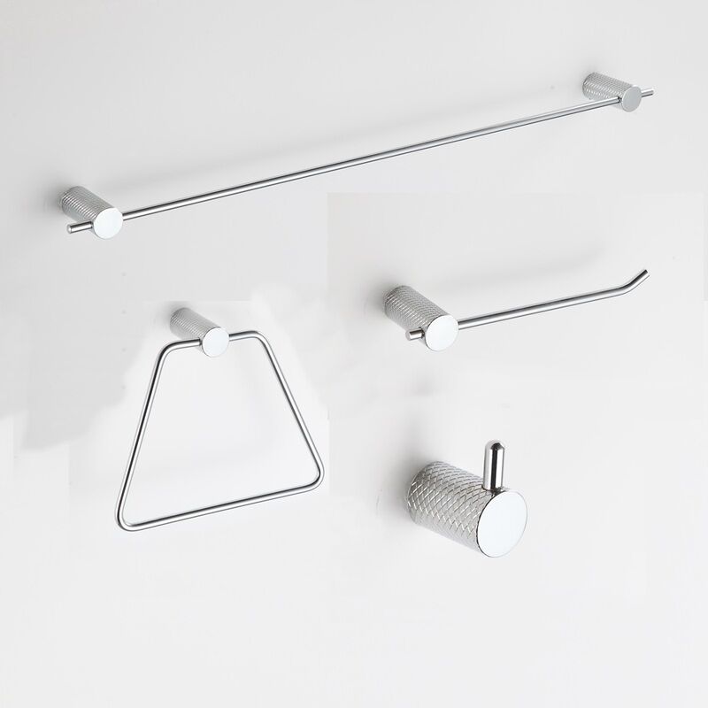 4 Piece Round Design Towel bar Set Stainless Steel Bathroom Accessories Hardware Set 4 Piece Round Design Towel bar 4 Piece Round Design Towel bar Set Stainless Steel Bathroom Accessories Hardware Set