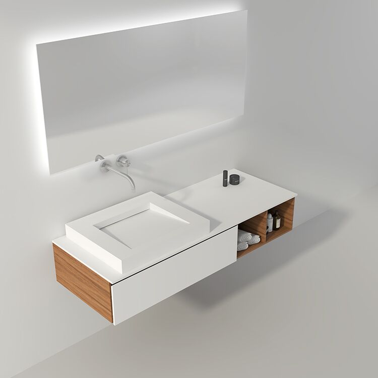 Hotel Villa Modern Solid Surface Solid Surface Hand Wash Basin Bathroom Vanity Sink With Cabinet BS 8320 Hotel Villa Modern Solid Hotel Villa Modern Solid Surface Solid Surface Hand Wash Basin Bathroom Vanity Sink With Cabinet
