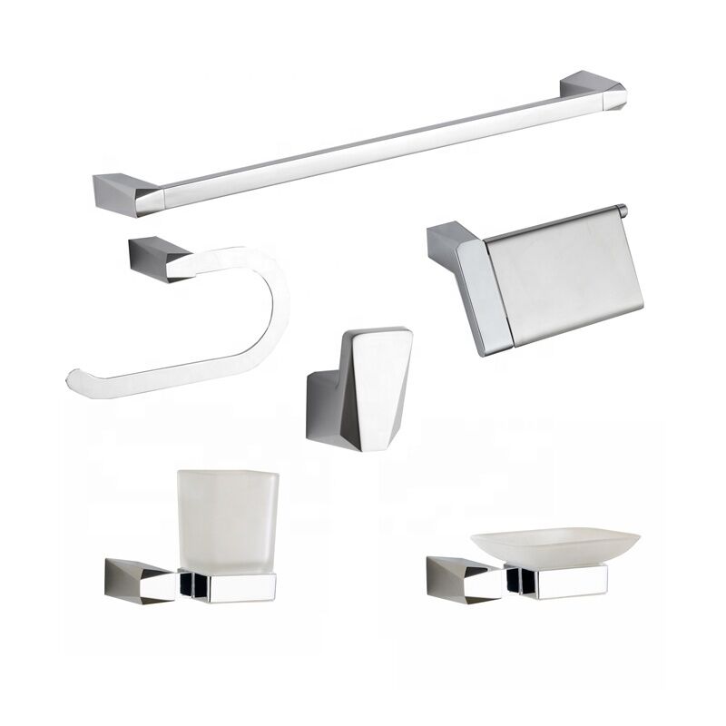 Bathroom Accessories Set 18700 Wall Mounted Zinc Alloy Chrome 6 Pieces 1pc/poly Bag/brown Box Acceptable Metal,chrome 100 Pcs Bathroom Accessories Set 18700 Wall Mounted Bathroom Accessories Set 18700 Wall Mounted Zinc Alloy Chrome 6 Pieces 1pc/poly Bag/brown Box Acceptable Metal,chrome 100 Pcs