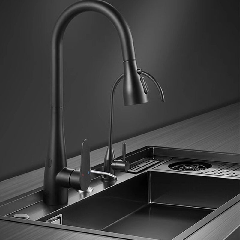 Black 304 Stainless Steel Single Bowl Kitchen Sink Undermount Multi-Function Square Cup Washer Faucet Nano Surface Treatment Black 304 Stainless Steel Single Bowl Kitchen Black 304 Stainless Steel Single Bowl Kitchen Sink Undermount Multi-Function Square Cup Washer Faucet Nano Surface Treatment