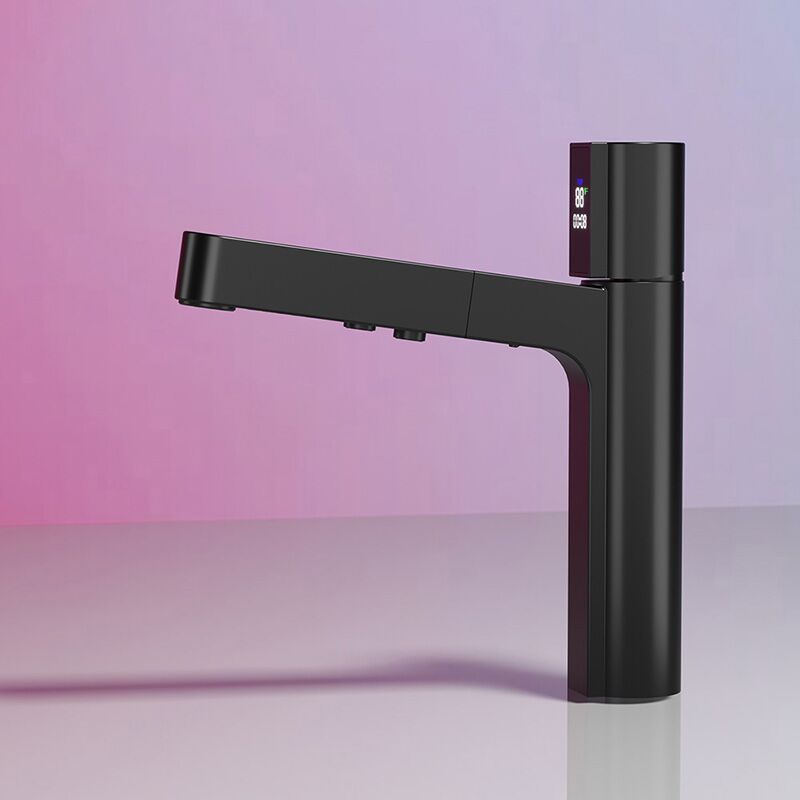 Wholesale Brass Bathroom Sink Faucet with Pull Out Sprayer, Black Fahrenheit Degree Temperature LED Digital Display Sink Faucet Black Bathroom Sink Faucet with Pull Out Sprayer Fahrenheit Degree Temperature LED Digital Display Faucet 3 Wholesale Brass Bathroom Sink Faucet with Pull Out Sprayer, Black Fahrenheit Degree Temperature LED Digital Display Sink Faucet - Image 5