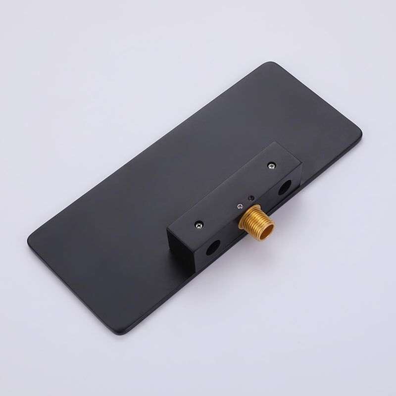 Kaiping Faucet Manufacturer Big Nice Waterfall Spout Wall Mounted Faucet With Storage Rack Basin Mixer Bathroom Bathtub Faucet Black wall faucet with cold and hot dual use bathroom wash basin buried wall faucet 11 Kaiping Faucet Manufacturer Big Nice Waterfall Spout Wall Mounted Faucet With Storage Rack Basin Mixer Bathroom Bathtub Faucet - Image 9