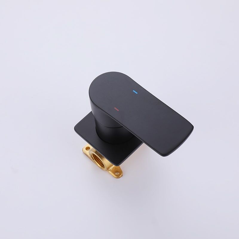 Kaiping Faucet Manufacturer Big Nice Waterfall Spout Wall Mounted Faucet With Storage Rack Basin Mixer Bathroom Bathtub Faucet Black wall faucet with cold and hot dual use bathroom wash basin buried wall faucet 7 Kaiping Faucet Manufacturer Big Nice Waterfall Spout Wall Mounted Faucet With Storage Rack Basin Mixer Bathroom Bathtub Faucet - Image 7