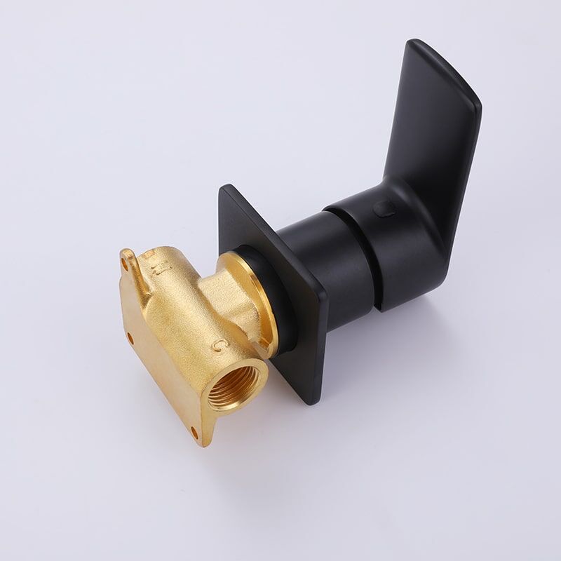 Kaiping Faucet Manufacturer Big Nice Waterfall Spout Wall Mounted Faucet With Storage Rack Basin Mixer Bathroom Bathtub Faucet Black wall faucet with cold and hot dual use bathroom wash basin buried wall faucet 9 Kaiping Faucet Manufacturer Big Nice Waterfall Spout Wall Mounted Faucet With Storage Rack Basin Mixer Bathroom Bathtub Faucet - Image 8