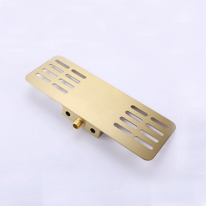 Wholesale Brush Golden Single Handle Square Brass Wall Mounted Storage Rack Waterfall Bathroom Faucet Brush Golden Finished Single Handle Square Brass Wall Mounted Storage Rack Bathroom Faucet 6 Wholesale Brush Golden Single Handle Square Brass Wall Mounted Storage Rack Waterfall Bathroom Faucet - Image 5