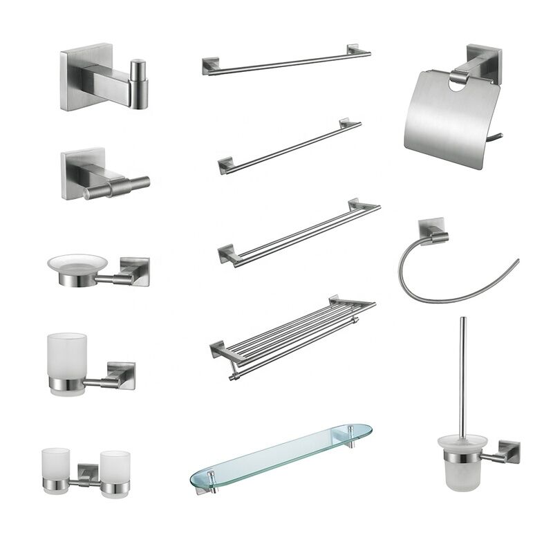 China Hotel Bathroom Accessories Set Stainless Steel Soap Dish Toilet Brush Paper Holder Robe Hook Towel Rack Sanitary Ware China Hotel Bathroom Accessories Set Stainless China Hotel Bathroom Accessories Set Stainless Steel Soap Dish Toilet Brush Paper Holder Robe Hook Towel Rack Sanitary Ware