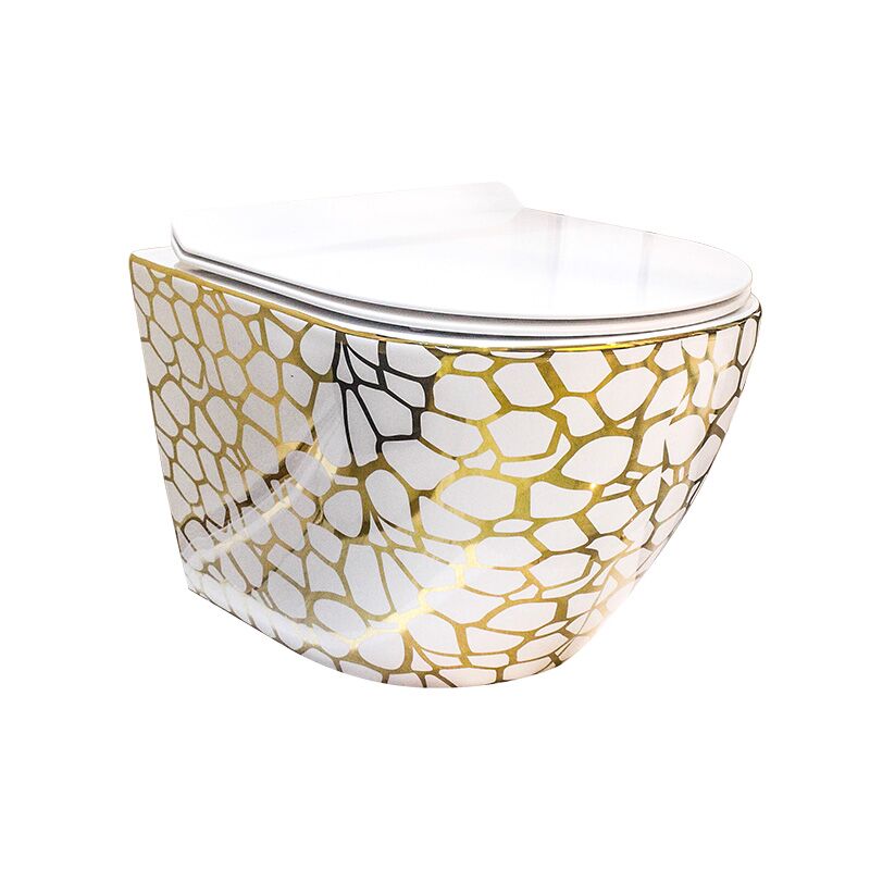 China Toilet Manufacture Bathroom Ceramic Plating Gold Wall Hung Toilet China Toilet Manufacture Bathroom Ceramic Plating Gold Wall Hung Toilet 1074 China Toilet Manufacture Bathroom Ceramic Plating Gold Wall Hung Toilet - Image 9