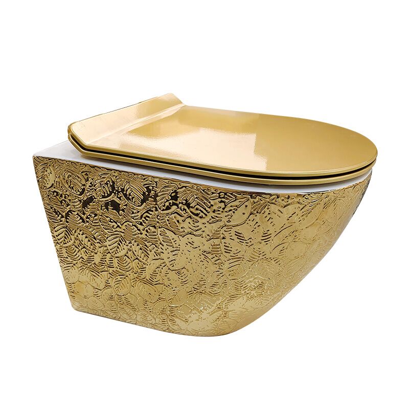 China Toilet Manufacture Bathroom Ceramic Plating Gold Wall Hung Toilet China Toilet Manufacture Bathroom Ceramic Plating Gold Wall Hung Toilet 1126 China Toilet Manufacture Bathroom Ceramic Plating Gold Wall Hung Toilet - Image 11