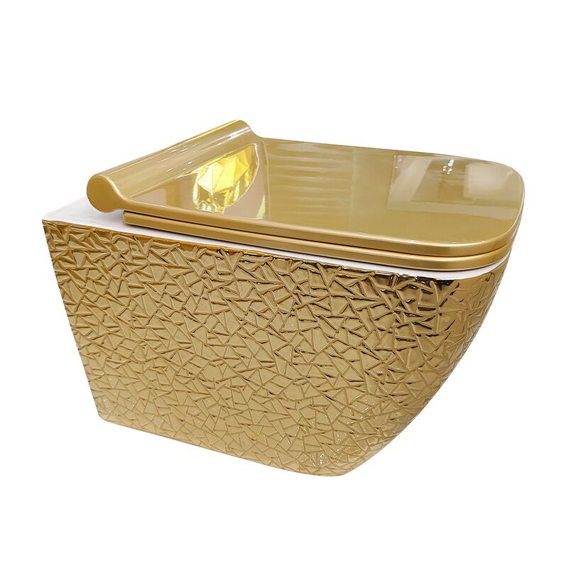 China Toilet Manufacture Bathroom Ceramic Plating Gold Wall Hung Toilet China Toilet Manufacture Bathroom Ceramic Plating Gold Wall Hung Toilet 1177 China Toilet Manufacture Bathroom Ceramic Plating Gold Wall Hung Toilet