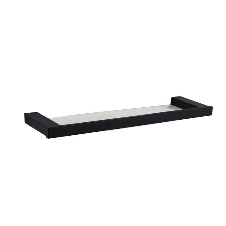 Classic Design 304 Stainless Steel Matt Black Glass Shelves Tempered Bathroom Accessories Glass Shelf Classic Design 304 Stainless Steel Matt Classic Design 304 Stainless Steel Matt Black Glass Shelves Tempered Bathroom Accessories Glass Shelf