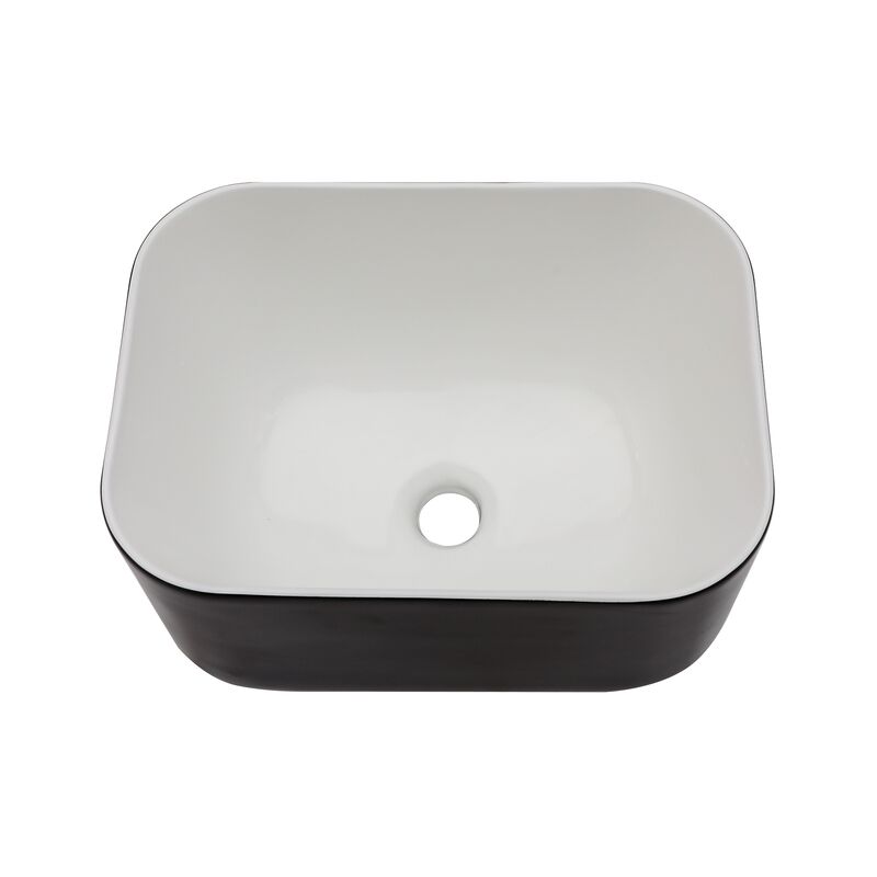 Customized Ceramic High Middle Size Rectangular Modern Bathroom Washing Basins for Hotel