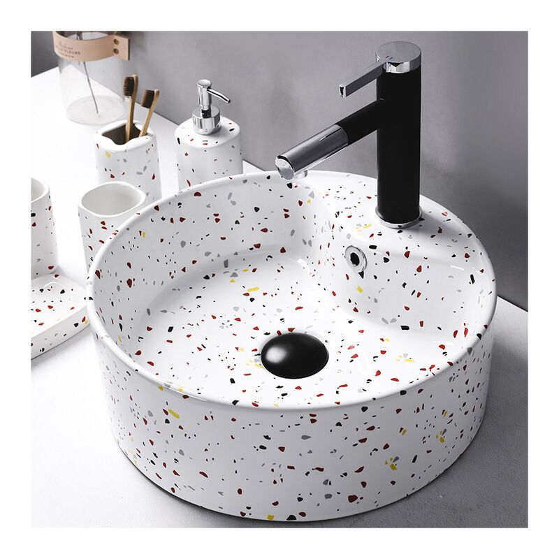 Creative Modern Sanitary Ware Painting Bathroom Sinks with Hand Art Designs Wash Basin Creative Modern Sanitary Ware Painting Bathroom Creative Modern Sanitary Ware Painting Bathroom Sinks with Hand Art Designs Wash Basin