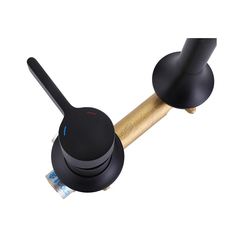 Single Handle Designed Basin Faucet Mixer Brass Bathroom Basin Wall-mounted Faucet Factory Wholesale Price Brass Lavabo Wall Faucet Bathroom olecranon Wall Mounted Basin Faucet 10 Single Handle Designed Basin Faucet Mixer Brass Bathroom Basin Wall-mounted Faucet - Image 9