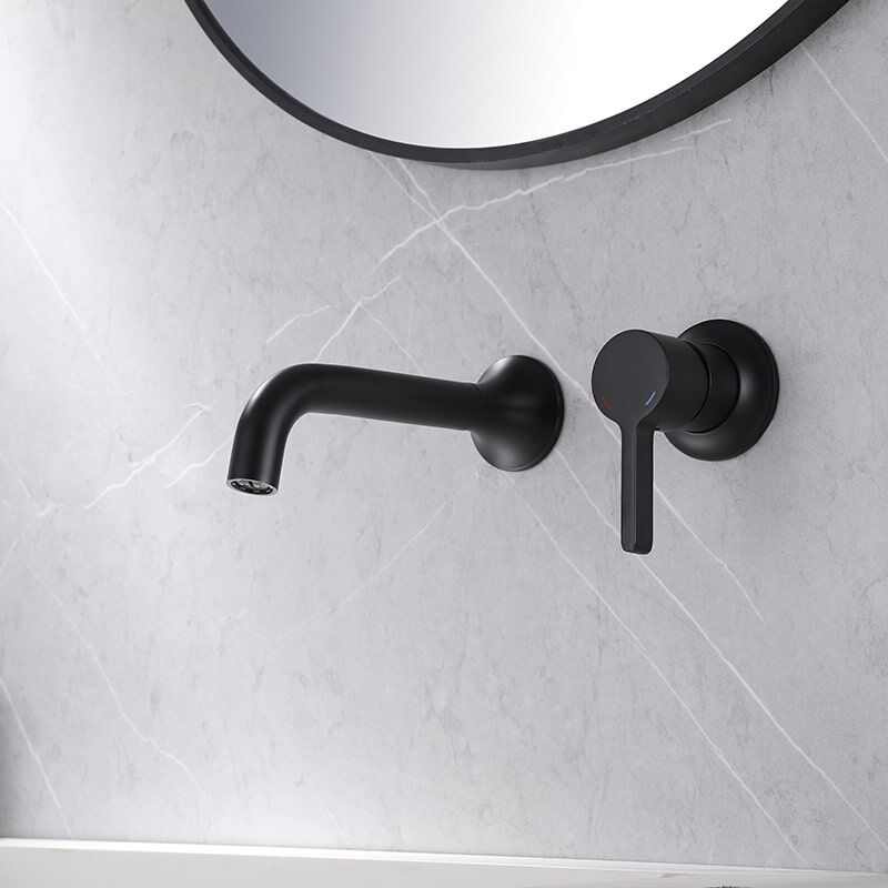 Single Handle Designed Basin Faucet Mixer Brass Bathroom Basin Wall-mounted Faucet Factory Wholesale Price Brass Lavabo Wall Faucet Bathroom olecranon Wall Mounted Basin Faucet 2 Single Handle Designed Basin Faucet Mixer Brass Bathroom Basin Wall-mounted Faucet - Image 4