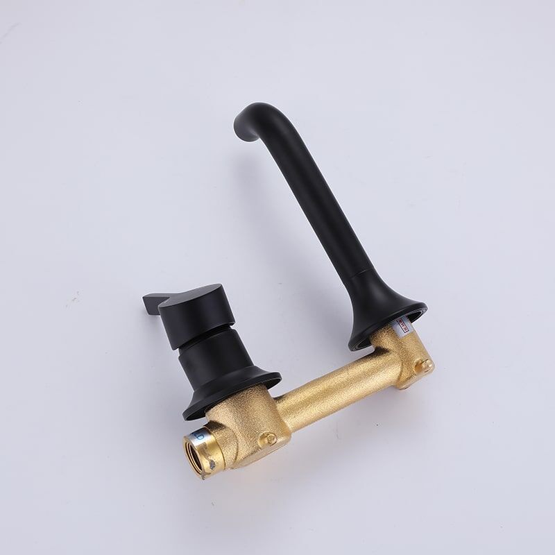 Single Handle Designed Basin Faucet Mixer Brass Bathroom Basin Wall-mounted Faucet Factory Wholesale Price Brass Lavabo Wall Faucet Bathroom olecranon Wall Mounted Basin Faucet 9 Single Handle Designed Basin Faucet Mixer Brass Bathroom Basin Wall-mounted Faucet - Image 8