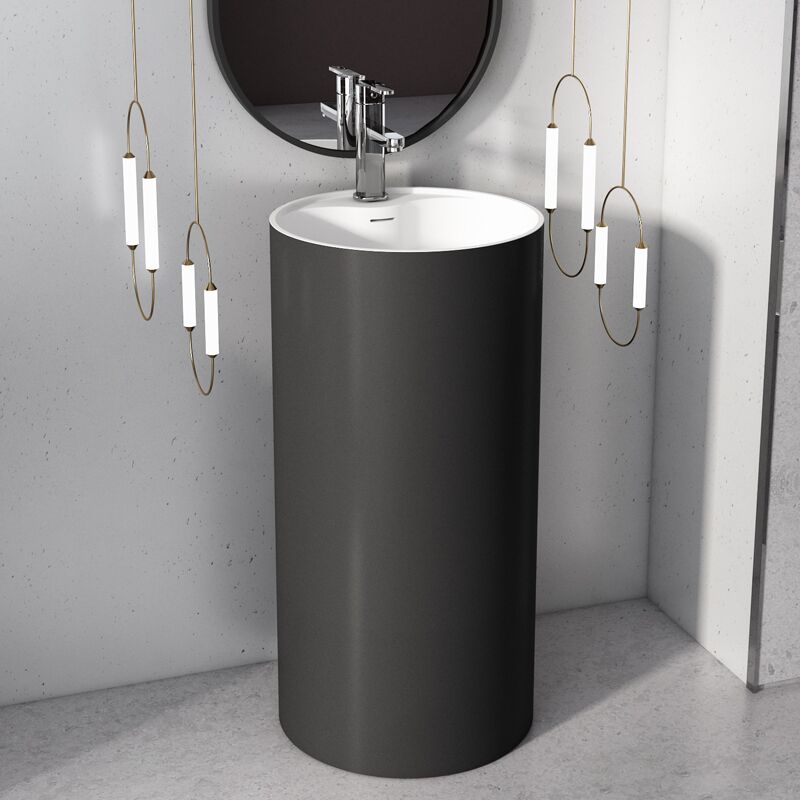 Floor Standing Hand Wash Basin Luxury Hotel Acrylic Artificial Stone Durable Freestanding Sink Use for Hotel Bathroom Floor Standing Hand Wash Basin Luxury Floor Standing Hand Wash Basin Luxury Hotel Acrylic Artificial Stone Durable Freestanding Sink Use for Hotel Bathroom