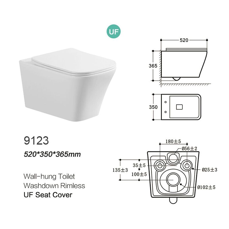 China Toilet Supplier Sanitary Wares Ceramic One Piece Wall Hung Rimless Toilet Bowl Flush Siphon Flushing Toilet Wiht Concealed Toilet Tank9123 Ceramic Toilet,Toilet Bowl,European ceramics wall hung toilet