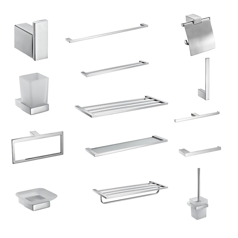 High Quality Sanitary Hardware Wall Mounted Bathroom Accessory Sets Stainless Steel 304 Hardware Set Washroom Fittings High Quality Sanitary Hardware Wall Mounted High Quality Sanitary Hardware Wall Mounted Bathroom Accessory Sets Stainless Steel 304 Hardware Set Washroom Fittings