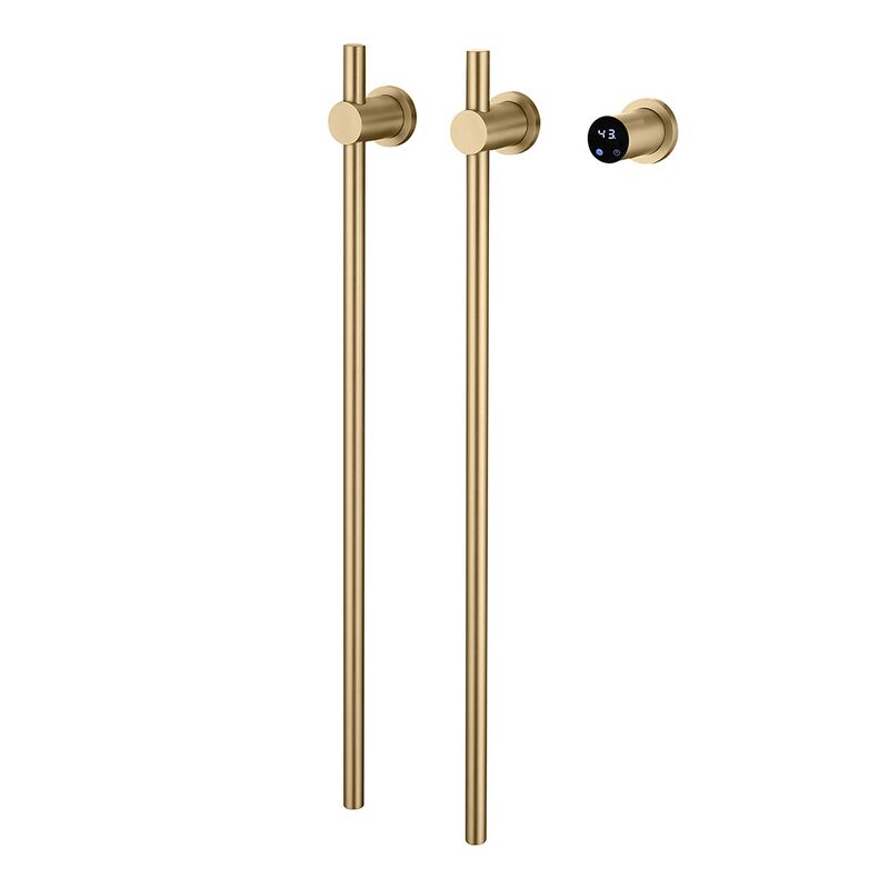 Hot Selling Foldable 2-Bar Vertical Bathroom Towel Rack Brushed Gold Warmer Heating Element Electric Concealed Heater for Hotels Hot Selling Foldable 2 Bar Vertical Hot Selling Foldable 2-Bar Vertical Bathroom Towel Rack Brushed Gold Warmer Heating Element Electric Concealed Heater for Hotels