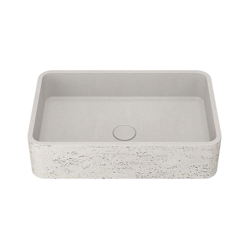 Modern Grey Rectangular Sink Countertop Sink Concrete Basin Bathroom Industrial Style Modern Grey Rectangular Sink Modern Grey Rectangular Sink Countertop Sink Concrete Basin Bathroom