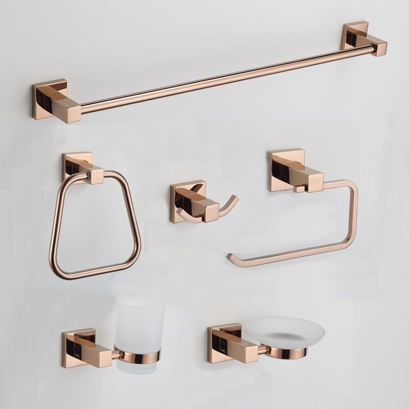 Innovative Bathroom Hardware 11300 Wall Mounted Brass Rose Gold Sanitary Bathroom Accessories Set Innovative Bathroom Hardware 11300 Wall Mounted Innovative Bathroom Hardware 11300 Wall Mounted Brass Rose Gold Sanitary Bathroom Accessories Set