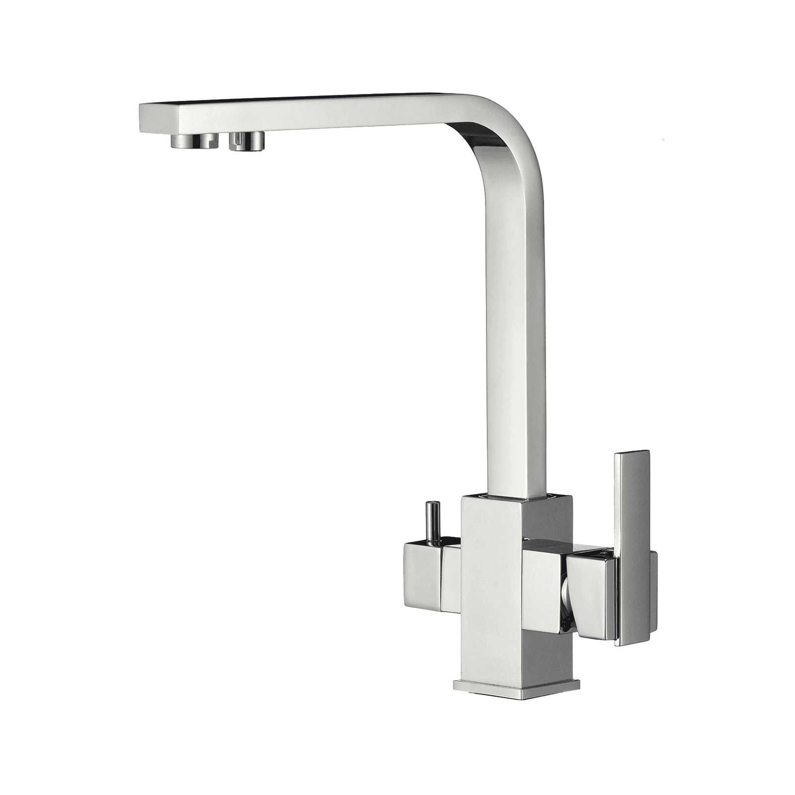 Deck Mounted Mixer Tap 360 Rotation Filter Kitchen Faucets