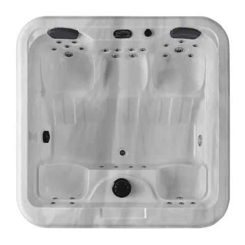 4 people colorful LED light family party waterfall home use outdoor spa