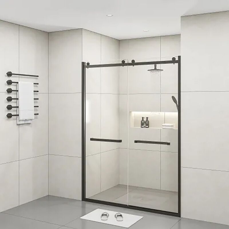 Minimalist Design 8mm Thick Sliding Glass Shower Door MP SD1027 Minimalist Design 8mm Thick Sliding Glass Shower Door Minimalist Design 8mm Thick Sliding Glass Shower Door