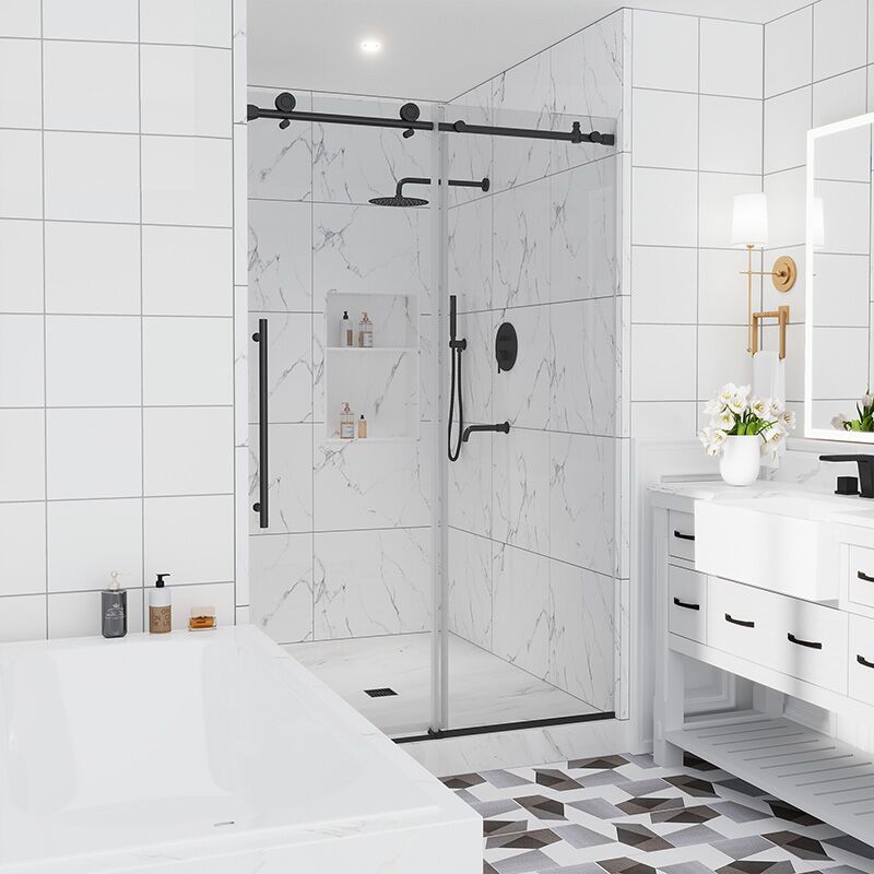 Frameless Shower Glass Door Stainless Steel Shower Sliding Door MP SD1030 Frameless Shower Glass Door Stainless Steel Shower Sliding Door Frameless Shower Glass Door Stainless Steel Shower Sliding Door