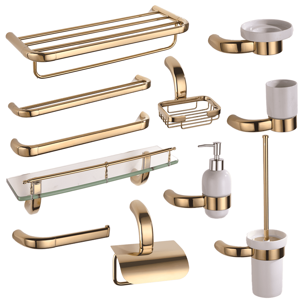 Modern Brass PVD Gold Bathroom Accessories Luxury Set Bathroom Hardware Accessories ODO-Y1604A-J Bathroom Accessories Set Modern Brass PVD Gold Bathroom Accessories Modern Brass PVD Gold Bathroom Accessories Luxury Set Bathroom Hardware Accessories ODO-Y1604A-J Bathroom Accessories Set