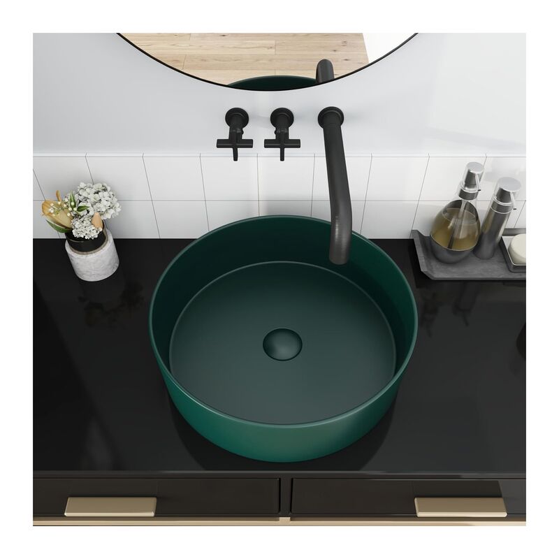 Modern Design Ceramic Washroom Basin Round Green Small Hand Washing Basins Bathroom Sinks Modern Design Ceramic Washroom Basin Round Modern Design Ceramic Washroom Basin Round Green Small Hand Washing Basins Bathroom Sinks