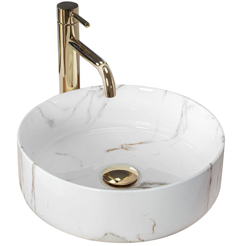 Modern Luxury Marble Pattern Round Above Counter Basin White Small Wash Hand Sinks Modern Luxury Marble Pattern Round Above Modern Luxury Marble Pattern Round Above Counter Basin White Small Wash Hand Sinks