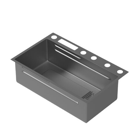 Modern Stainless Steel 304 Single Bowl Kitchen Sink Rectangular Shape Black Nano PVD Vacuum Surface Waterfall Brushed Finish Modern Stainless Steel 304 Single Bowl Modern Stainless Steel 304 Single Bowl Kitchen Sink Rectangular Shape Black Nano PVD Vacuum Surface Waterfall Brushed Finish